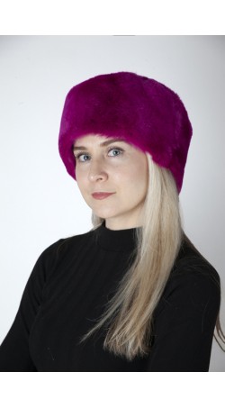 Fuchsia rex fur hat